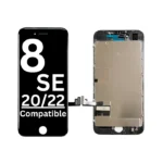 For Apple iPhone 8G, SE (2020/2022)  LCD Display With Metal Plate High Quality Black