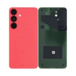 Samsung Galaxy S25 Back Cover With Lens Service Pack- Coral Red