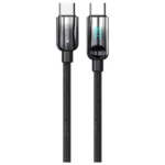 Xssive Braided 100W USB-C to USB-C Cable with Display 1m XSS-BRDIG1M CC