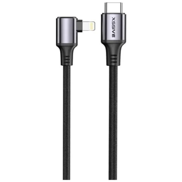 Xssive Braided 30W USB-C to 8-Pin Cable 1m XSS-BR1MCL 90°