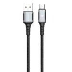 Xssive Braided USB-A to Micro Cable 1m XSS-BR-AM-B-1M - Zwart