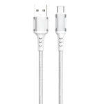 Xssive Braided USB-A to USB-C Cable 1m XSS-BR-AC-W-1M - Wit