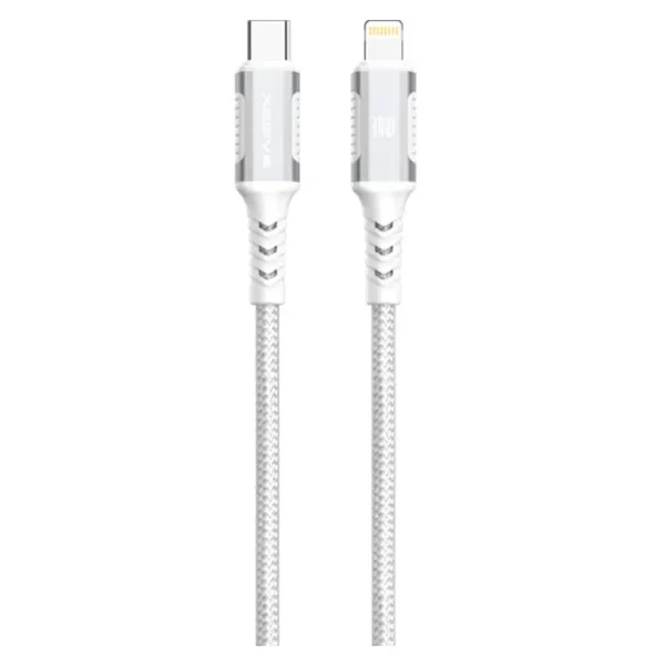 Xssive Braided USB-C to 8-Pin Cable 1m XSS-BR-CL-W-1M - Wit