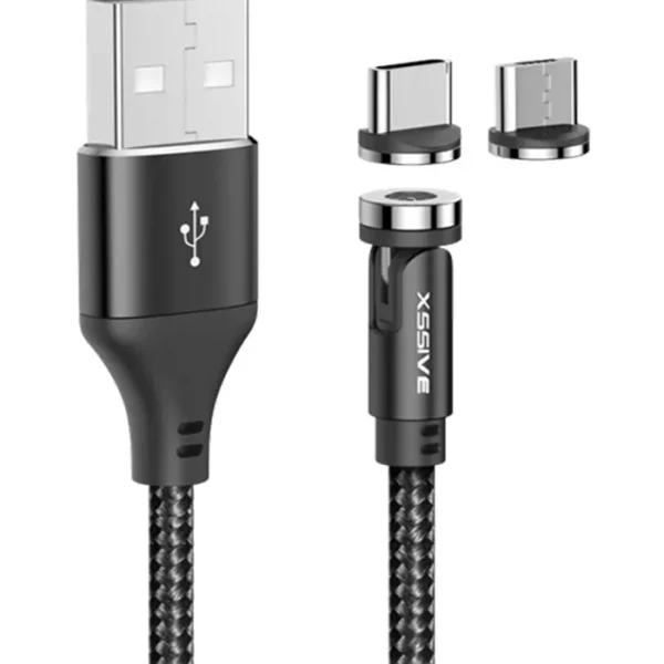 Xssive Magnetic USB Cable for Type-C & Micro XSS-MCS01