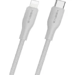 Xssive TPE Braided Cable 27W USB-C to 8-Pin 30cm XSS-TPEBR30CL - Wit