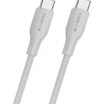 Xssive TPE Braided Cable 65W USB-C to USB-C 30cm XSS-TPEBR30CC - Wit