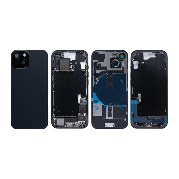 iPhone 15 Complete Housing Incl. All Small Parts Without Battery And Back Camera - Black