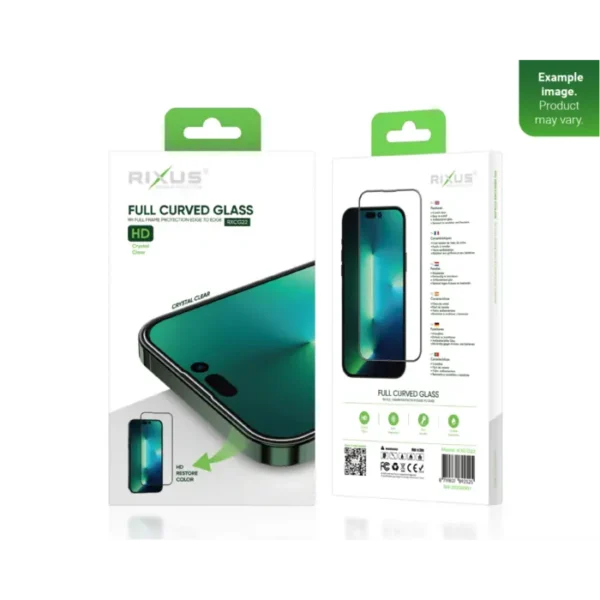Rixus Clear HD Full Curved Edge Tempered Glass For iPhone 17 Air