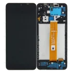 Samsung Galaxy A12 A125F LCD Display With Frame Black OEM