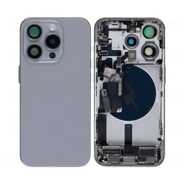 iPhone 15 Pro Complete Housing Incl. All Small Parts Without Battery And Back Camera Natural Titanium