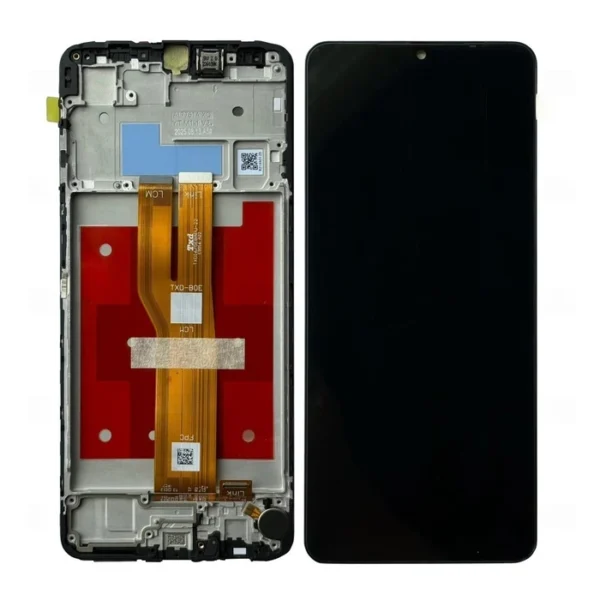 Samsung Galaxy A07 LCD Display With Frame Gray OEM