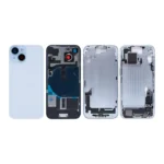 iPhone 15 Complete Housing Incl. All Small Parts Without Battery And Back Camera - Blue