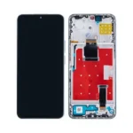 Honor X8a, 90 Lite LCD Display With Frame Titanium Silver OEM