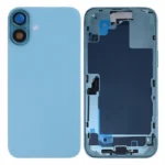 For iPhone 16 Plus Complete Housing Incl. All Small Parts Without Battery And Back Camera Teal