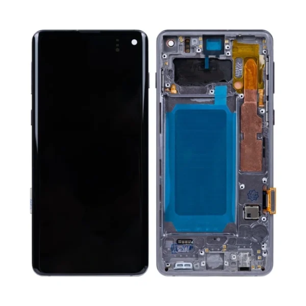 Samsung Galaxy S10 LCD Display With Frame Refurbished - Prism Black