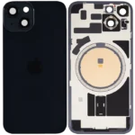 For Apple iPhone 14 Back Glass Without NFC Flex Black Pulled