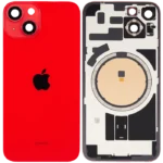 For Apple iPhone 14 Back Glass Without NFC Flex Red Pulled
