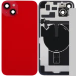 For Apple iPhone 14 Plus Back Glass With NFC Flex Red Pulled