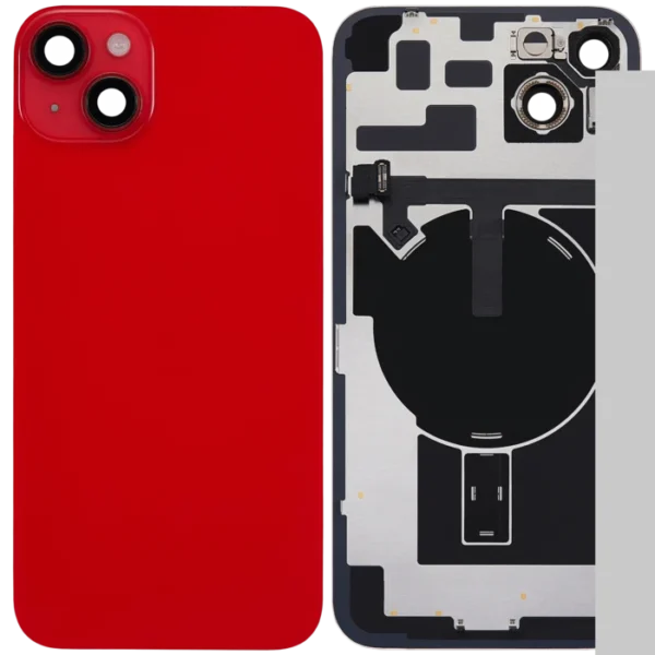 For iPhone 14 Plus Back Glass With NFC Flex Red Pulled