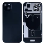 For Apple iPhone 15 Plus Back Glass With NFC and Frame Black Pulled