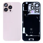 For Apple iPhone 16 Pro Back Glass With NFC And Frame Natural Titanium Pulled