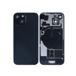 For Apple iPhone 15 Back Glass With NFC and Frame Black Pulled