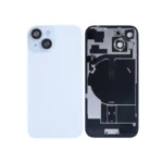For Apple iPhone 15 Back Glass With NFC and Frame Blue Pulled