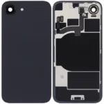For Apple iPhone 16e, 17e Back Glass With NFC and Frame Black Pulled