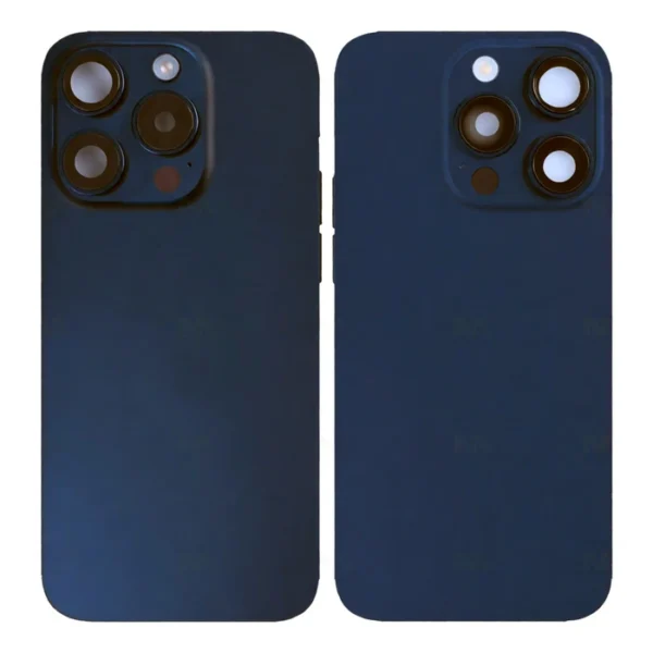For iPhone 15 Pro Back Glass With NFC Blue Titanium Pulled