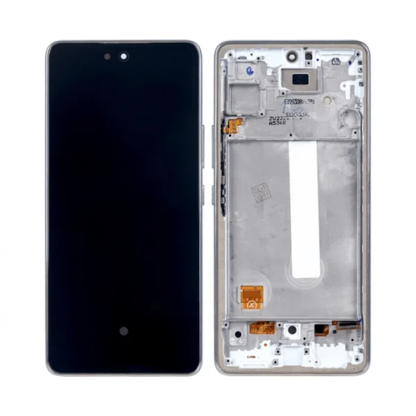 Samsung Galaxy A53 5G LCD Display With Frame White Soft-OLED