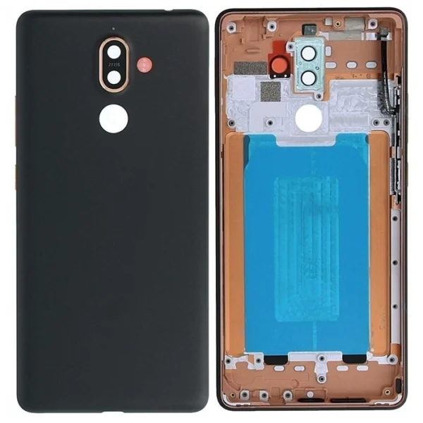 Nokia 7 Plus Back Cover With Lens OEM  Black Copper