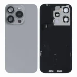 For Apple iPhone 15 Pro Back Glass With NFC Natural Titanium Pulled